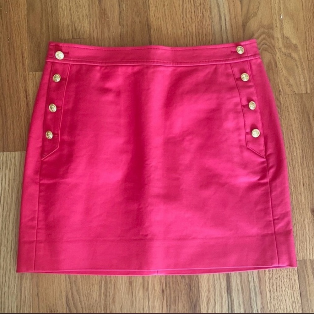 NWT J. Crew pink mini skirt with pockets sz 2